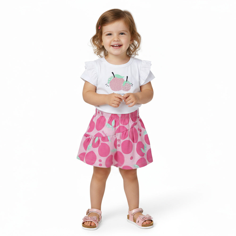 Conjunto Blusa E Short Saia Kely e Kety Hapinnes Feminino