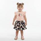 Conjunto Blusa E Short Saia Kely e Kety Hapinnes Feminino
