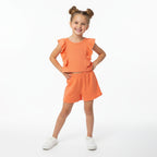 Conjunto Blusa E Shorts Em Viscose Trabalhada Kely e Kety Feminino