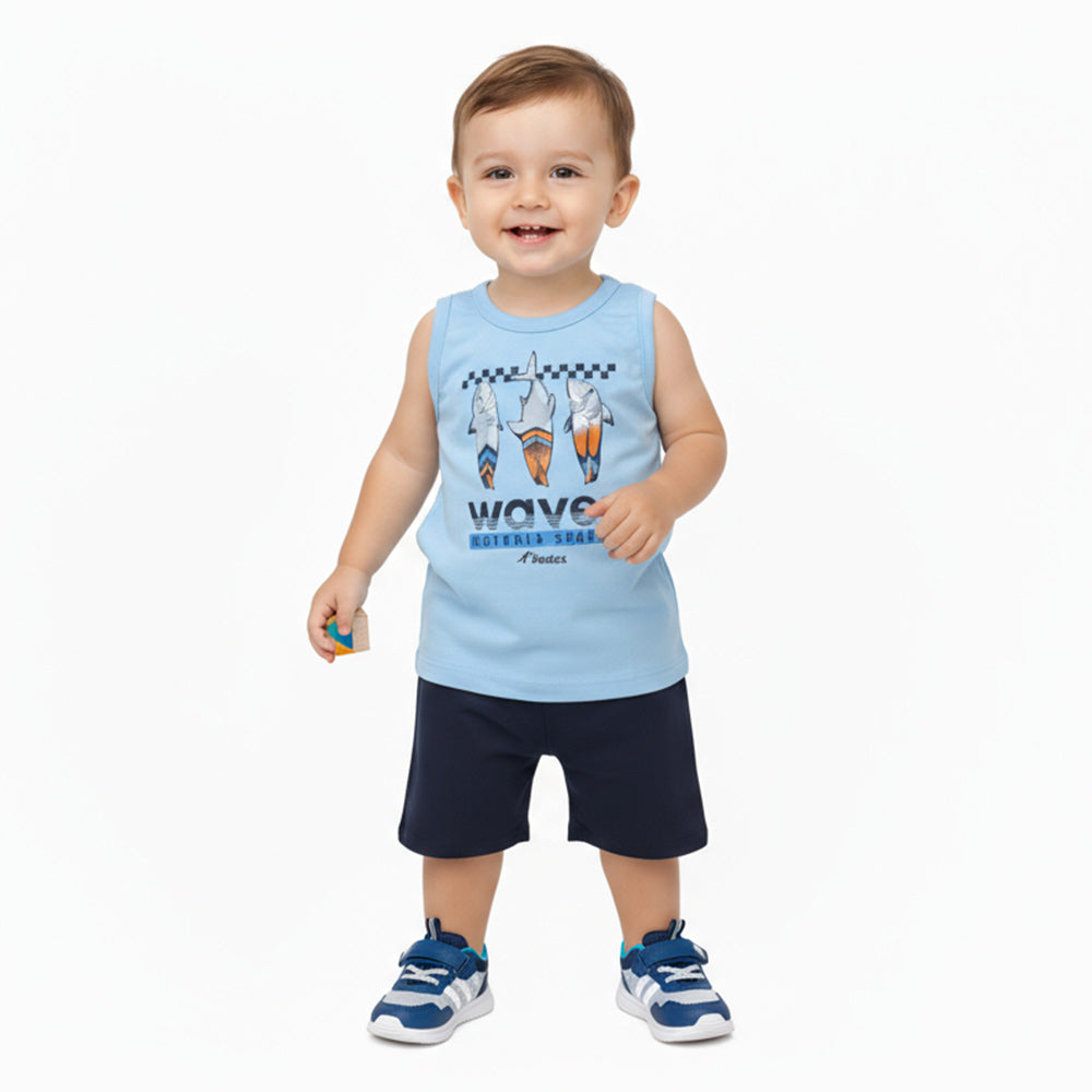 Conjunto Regata E Shorts ReiRex Waves Masculino