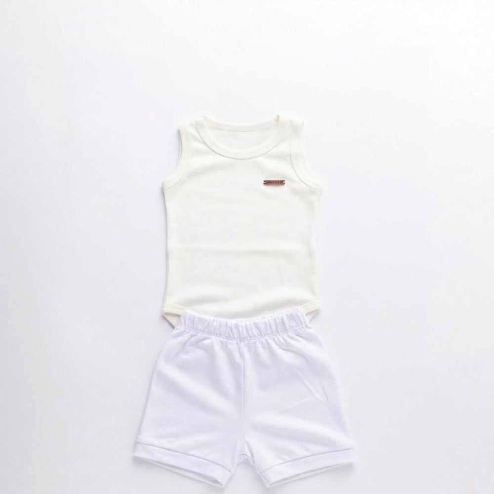 Conjunto Body Regata E Shorts BabyCotton Unissex