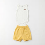 Conjunto Body Regata E Shorts BabyCotton Unissex