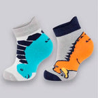 Meia Cano Curto Lupo Baby Estampa De Dinossauro Masculina