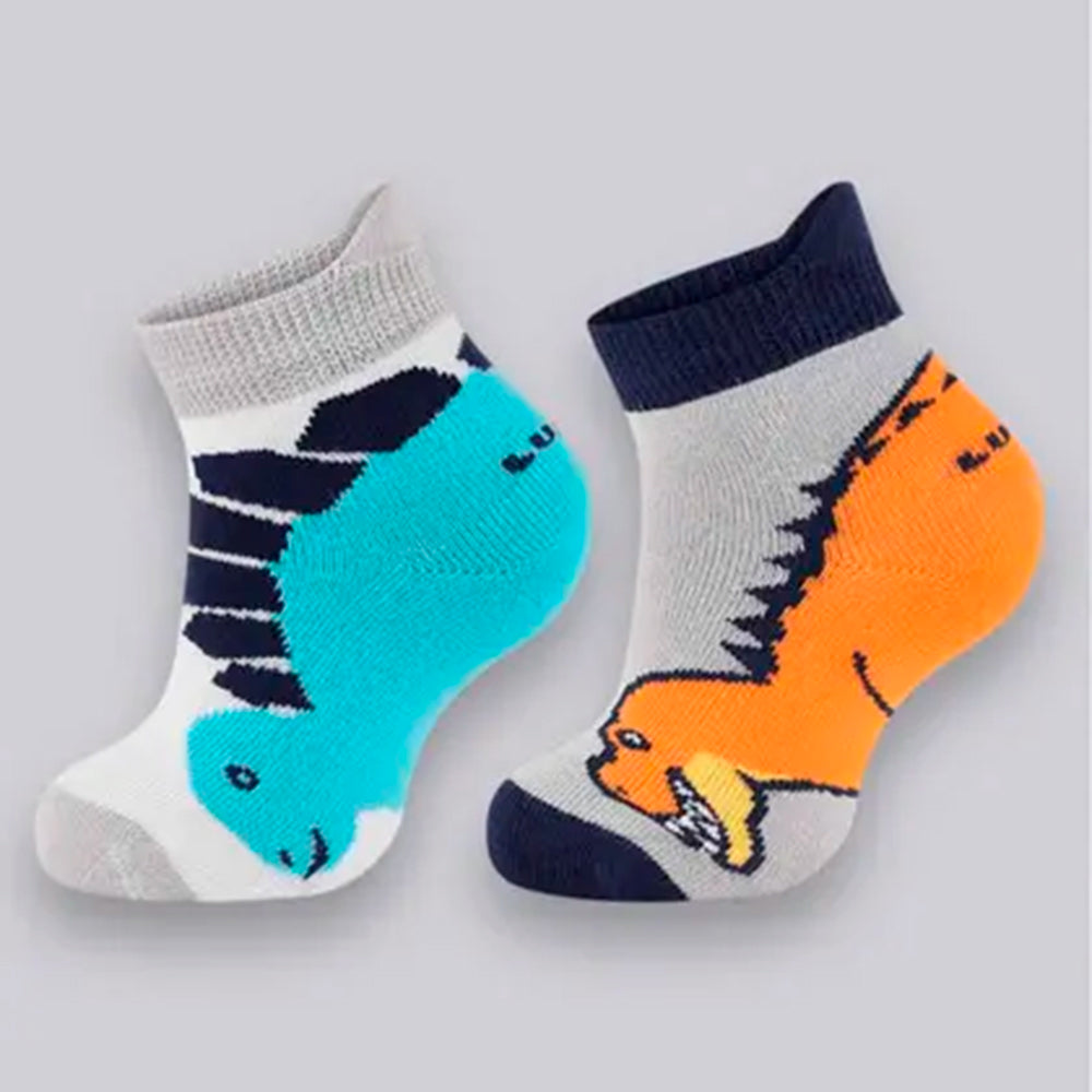 Meia Cano Curto Lupo Baby Estampa De Dinossauro Masculina