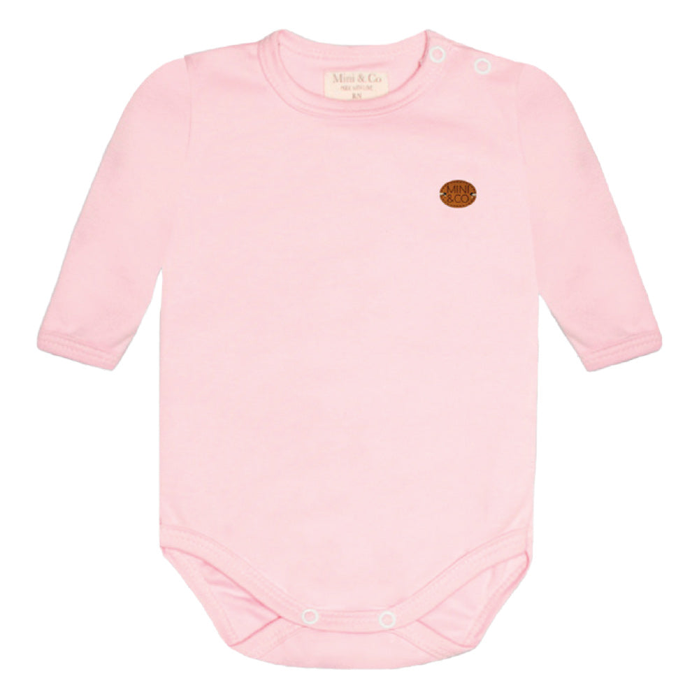 Body Manga Longa Avulso Em Suedine Mini&Co Feminino - Rosa