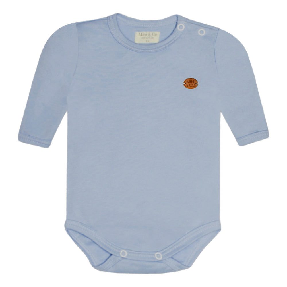 Body Manga Longa Avulso Em Suedine Mini&Co Masculino - Azul