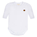 Body Manga Longa Avulso Suedine - Branco