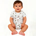 Body Manga Curta Avulso Cachorrinho Masculino Mini & Co