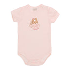 Body Manga Curta Avulso Bordado Cachorrinhas Feminino Mini & Co