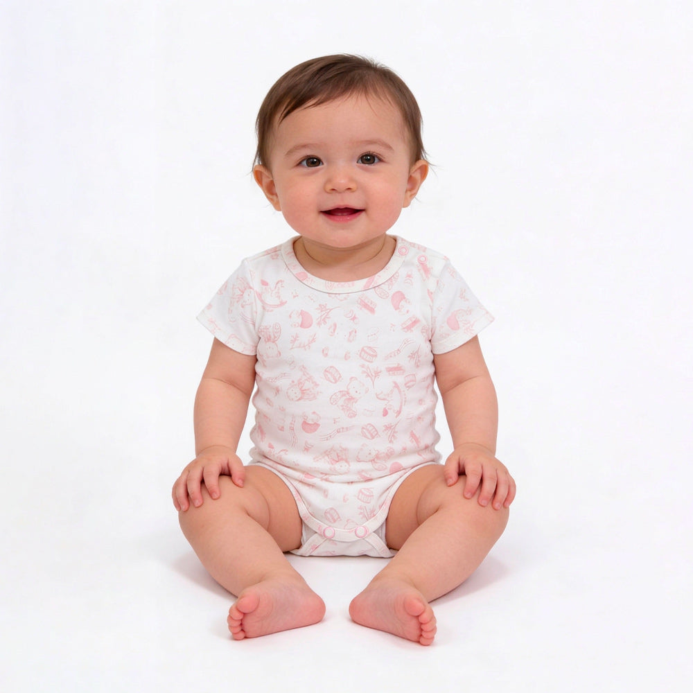 Body Manga Curta Avulso Suedine Feminino Mini & Co Ursa Provençal
