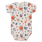 Body Manga Curta Avulso Suedine Feminino - Picnic