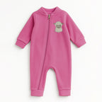 Macacão Soft Zíper Bordado Ovelhinha - Feminino