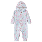 Macacão Soft Estampado Abertura Botão com Capuz Fantoni - Feminino