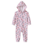 Macacão Soft Estampado Abertura Botão com Capuz Fantoni - Feminino