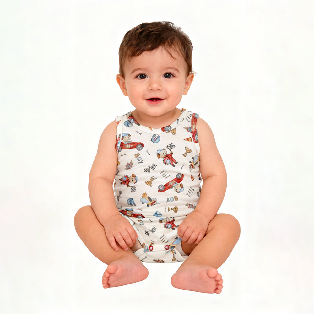 Body Regata Avulso Suedine Masculino - Racer Mini & Co