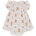 Body Vestido Manga Babado Suedine Feminino - Ratinhas