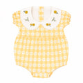 Body Banho De Sol Com Gola Bipartida Mini & CO Em Suedine Feminino - Patinhas