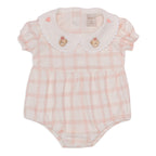 Body Banho de Sol Gola Bipartida Suedine Feminino - Ursinha e Cavalinho