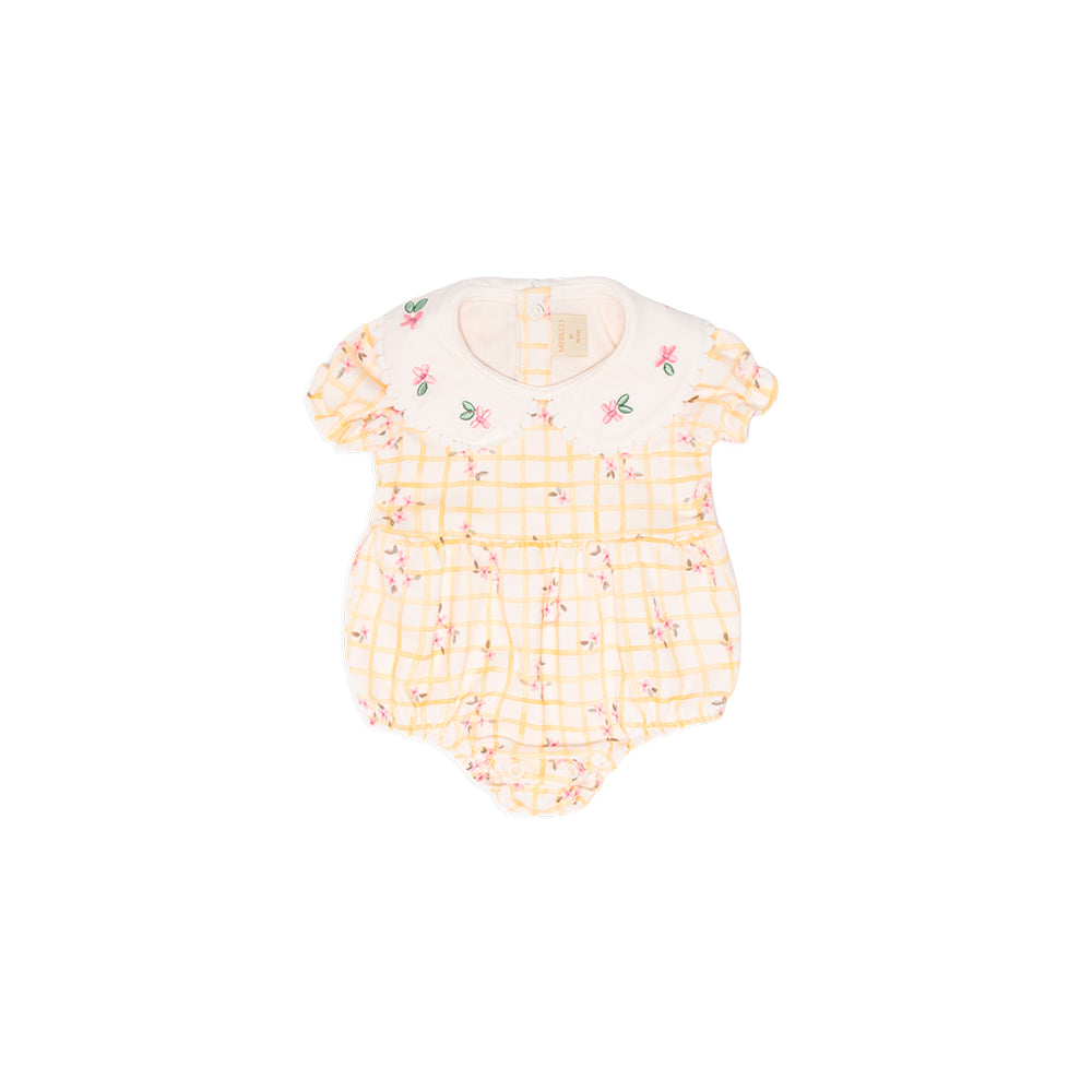 Body Banho De Sol Mini E Co Suedine Com Gola Bipartida Feminino - Passarinhos