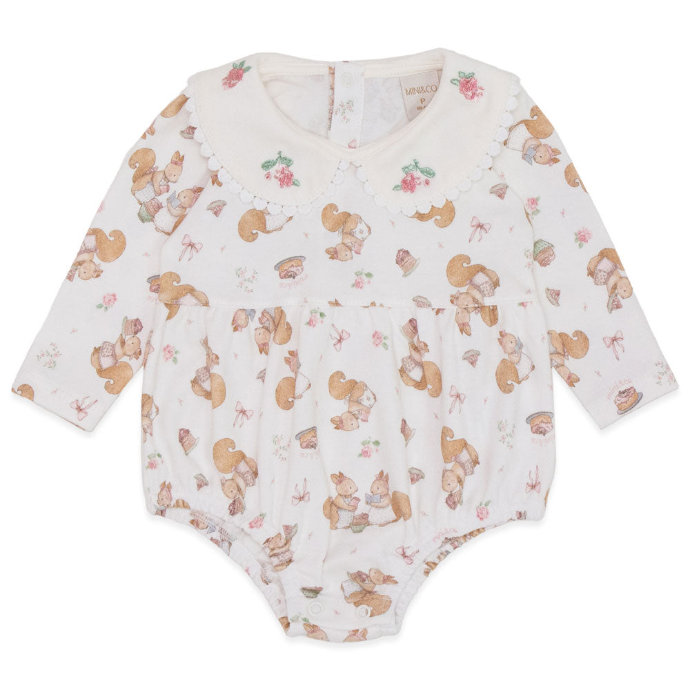 Body Banho de Sol Manga Longa Suedine Estampado Feminino - Esquilinhas