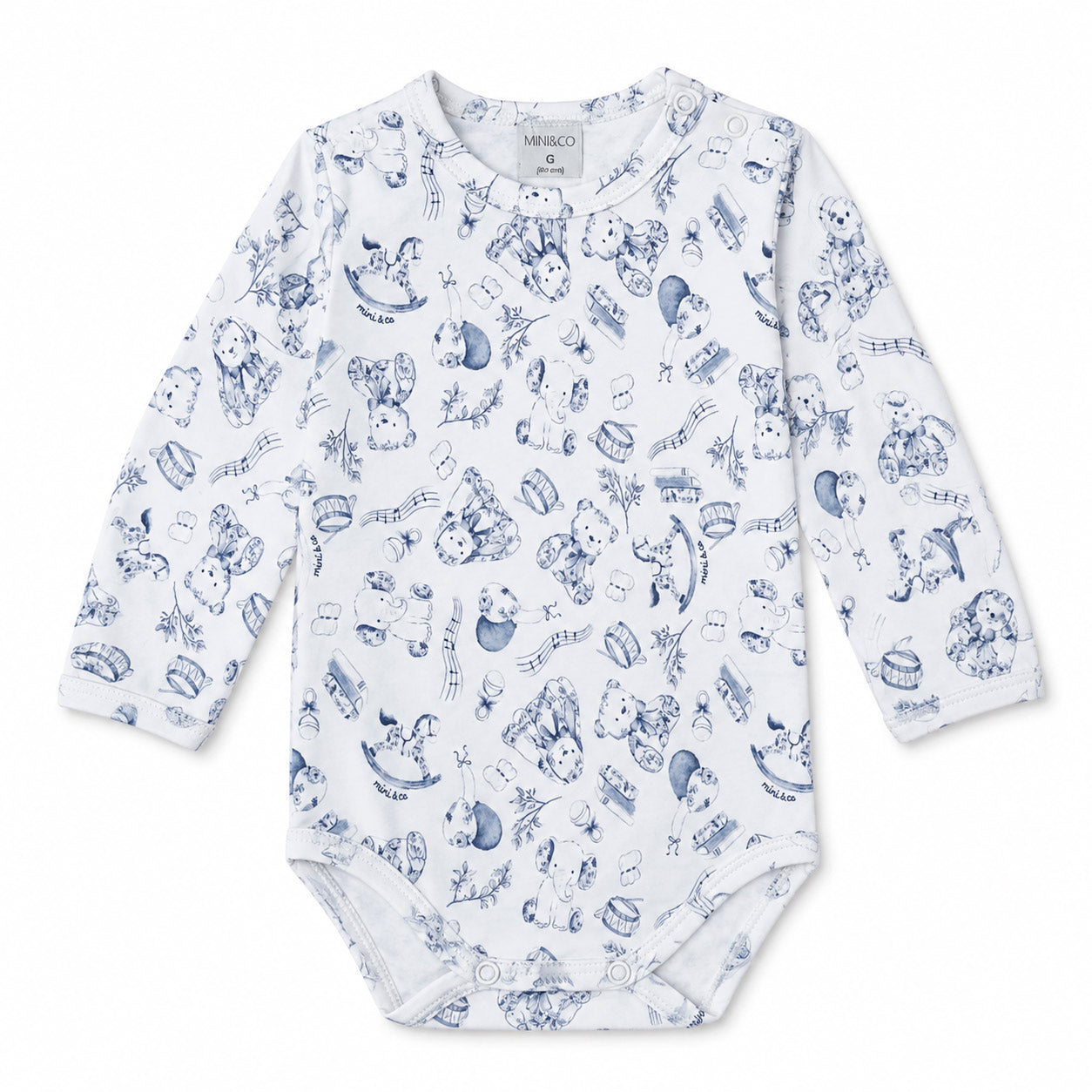 Body Manga Longa Mini & Co Suedine Masculino - Provençal Masculino