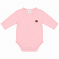 Body Manga Longa Avulso Mini & Co Suedine Rosa - Básicos