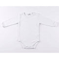 Body Manga Longa Avulso BabyCotton Unissex - Branco