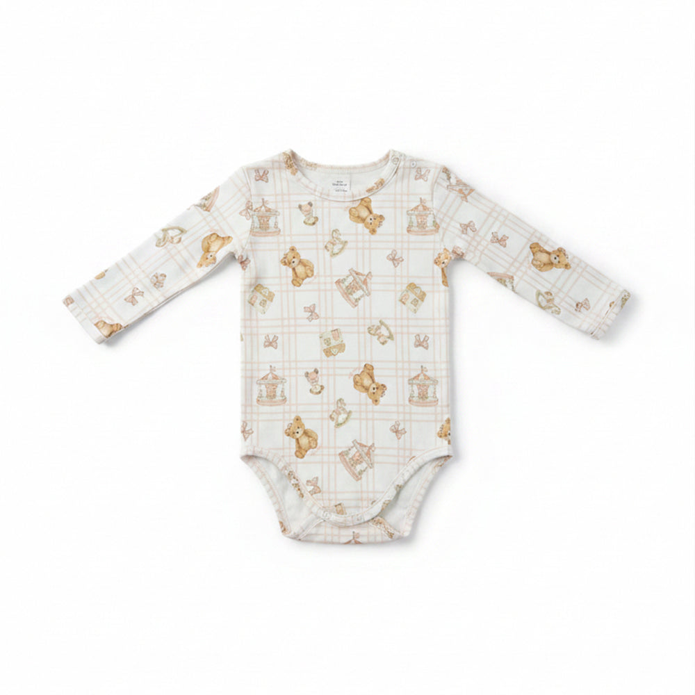 Body Manga Longa Mini & CO Feminino - Ursinhas