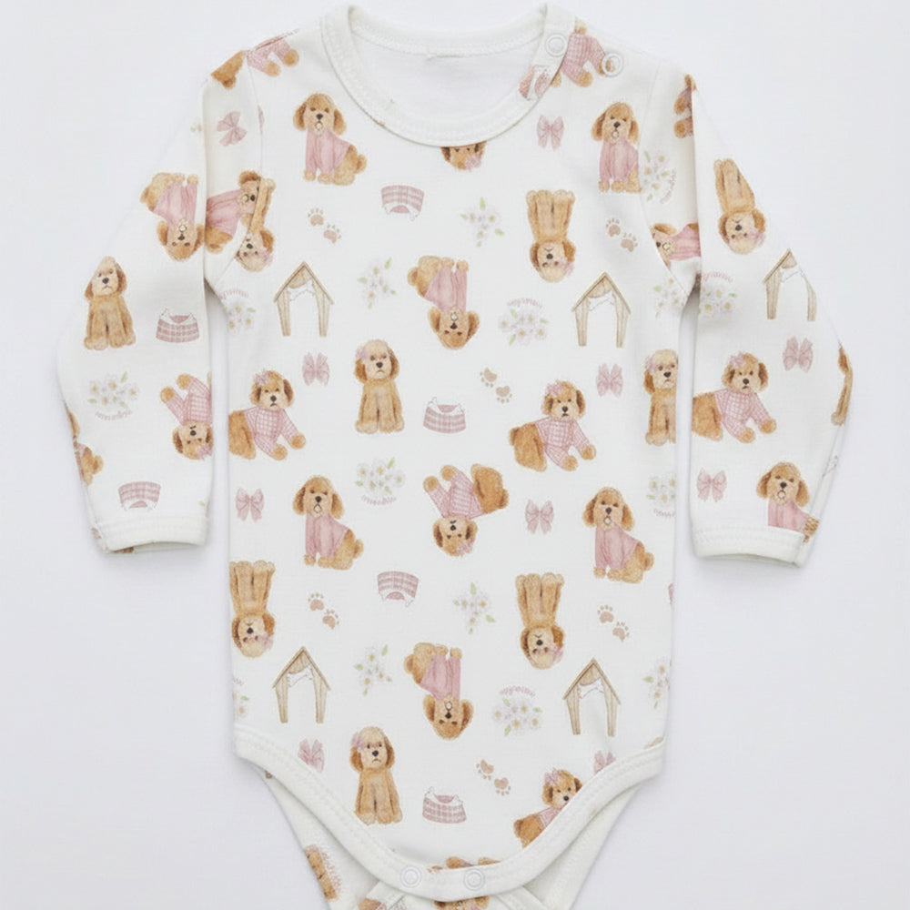 Body Manga Longa Mini & CO Avulso Feminino - Cachorrinha