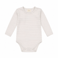 Body Manga Longa Listrado Unissex Mini & Co