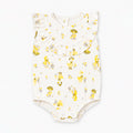 Body Banho De Sol Com Babado Mini & CO Em Suedine Feminino - Patinhas