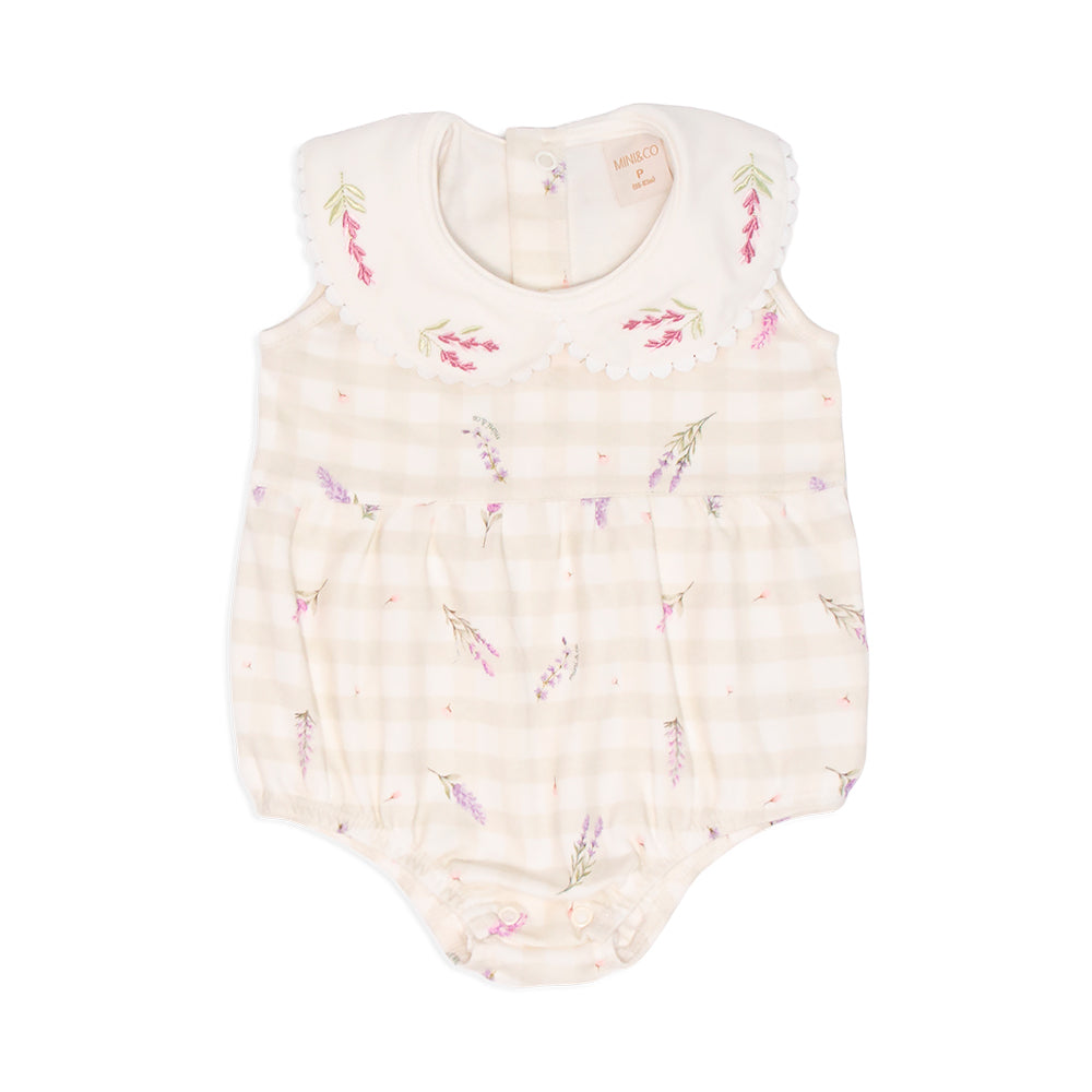 Body Banho De Sol Mini E Co Suedine Com Gola Bipartida Feminino - Lavandas