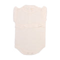 Body Banho de Sol Tricot Babados Off White Feminino Mini & Co