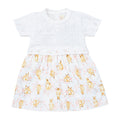 Body Vestido Manga Curta Tricot e Suedine Mini & Co Feminino - Coelhinhas