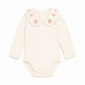 Body Manga Longa Gola Bipartida Mini & CO Em Ribana E Suedine Feminino - Ursinhas