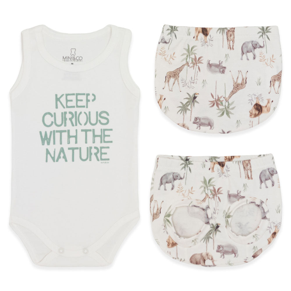 Conjunto Body Regata e Cobre Fralda Masculino – Savana
