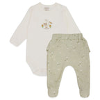 Conjunto Body Manga Longa Bordado e Mijão Babadinho Suedine Feminino - Little Sweet