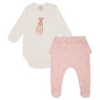 Conjunto Body Manga Longa Bordado e Mijão Babadinho Suedine Feminino - Ratinhas