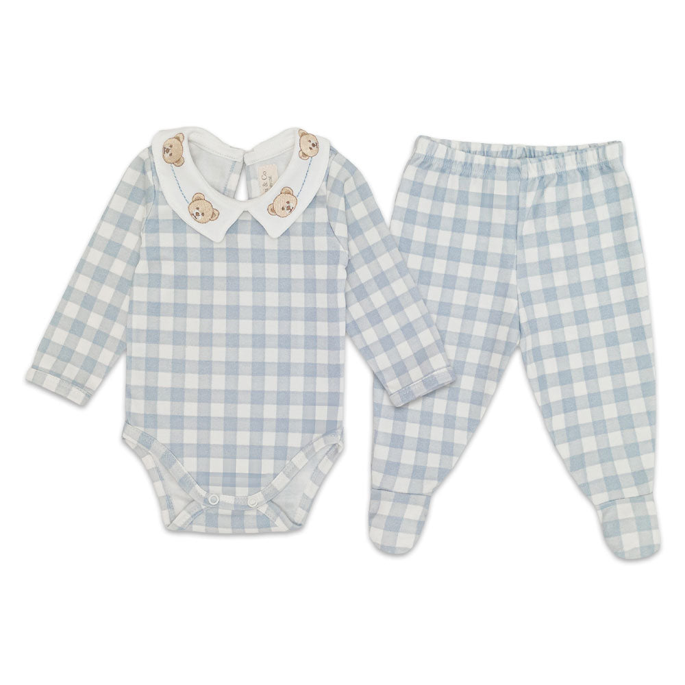Conjunto Body Manga Longa Gola e Mijão Suedine Masculino – Urso Provençal