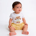 Conjunto Body Manga Curta e Shorts Babadinho Feminino Mini & Co – Brasil