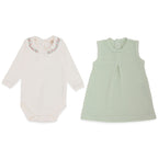 Conjunto Body Manga Longa e Vestido Tricot e Suedine Feminino - Esquilinhas