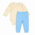Conjunto Body Manga Longa Estampado Cachorrinho Masculino - Mini & Co