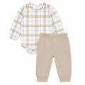 Conjunto Body Manga Longa E Mijão Mini & CO Masculino - Forest