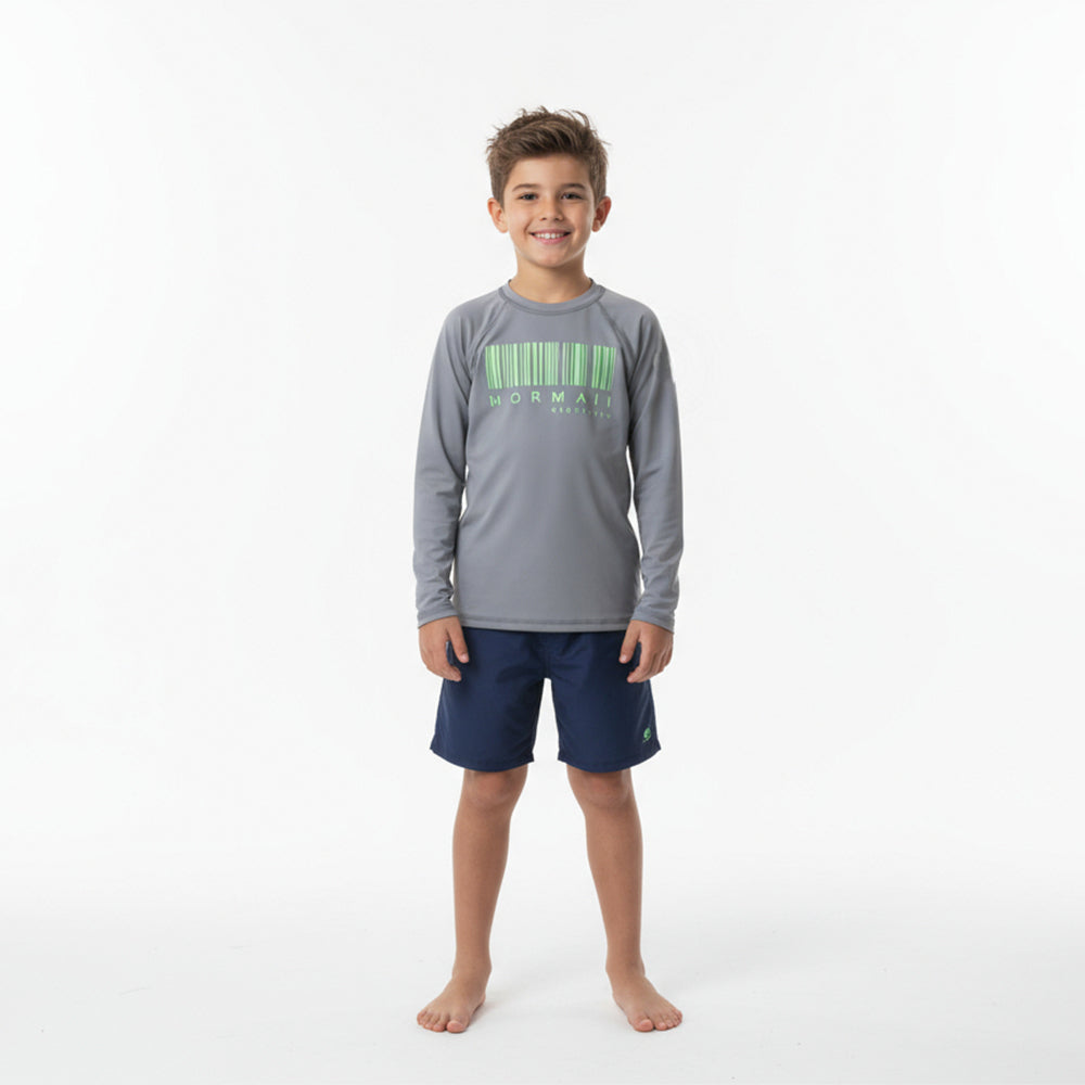 Blusa De Proteção Mormaii Manga Longa Slim Fit Proteção UV50+ - Cinza