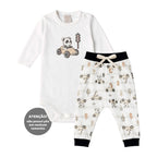 Conjunto Body Manga Longa e Calça Masculino Mini & Co - Carrinhos