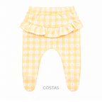 Conjunto Body Manga Longa e Calça Babadinho e Laço Mini & Co Suedine Feminino - Patinhas