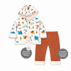 Conjunto Casaco e Calça Forrado Suedine e Microsoft Masculino Mini & Co – Dinos