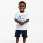 Conjunto Camiseta e Bermuda Moletinho Kamylus Estampado Masculino