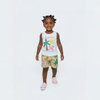 Conjunto Regata E Shorts Fakini Infantil Estampado Feminino