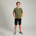 Bermuda Jeans Preta Barra Virada Playground Masculina